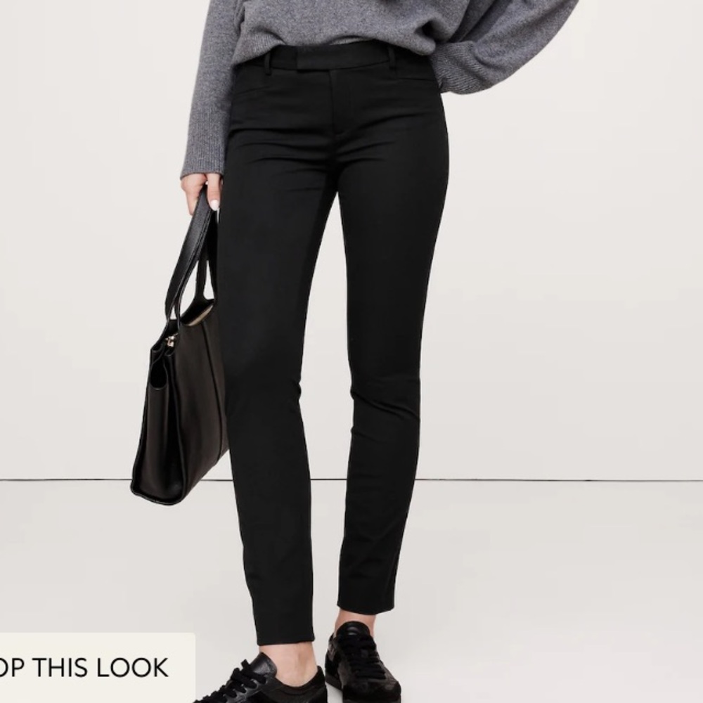 Banana Republic Black SLOAN-FIT SLIM ANKLE PANT Size 8